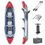 Felfújható kajak, BESTWAY Hydro-Force Rapid X3, fehér/kék, 381 x 100 cm (3 személyes), PVC, evezővel, pumpával, hordtáskával, javítótapasszal, teherbírás: 280 kg (65132)