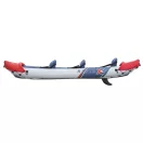 Felfújható kajak, BESTWAY Hydro-Force Rapid X3, fehér/kék, 381 x 100 cm (3 személyes), PVC, evezővel, pumpával, hordtáskával, javítótapasszal, teherbírás: 280 kg (65132)