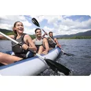Felfújható kajak, BESTWAY Hydro-Force Rapid X3, fehér/kék, 381 x 100 cm (3 személyes), PVC, evezővel, pumpával, hordtáskával, javítótapasszal, teherbírás: 280 kg (65132)