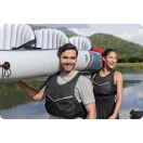 Felfújható kajak, BESTWAY Hydro-Force Rapid X3, fehér/kék, 381 x 100 cm (3 személyes), PVC, evezővel, pumpával, hordtáskával, javítótapasszal, teherbírás: 280 kg (65132)