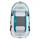 Felfújható gumicsónak, BESTWAY Hydro-Force Adventure X4, fehér, 315 x 165 cm (4 személyes), evezőkkel, pumpával, párnával, hordtáskával, javítótapasszal (65158)