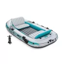 Felfújható gumicsónak, BESTWAY Hydro-Force Adventure X4, fehér, 315 x 165 cm (4 személyes), evezőkkel, pumpával, párnával, hordtáskával, javítótapasszal (65158)