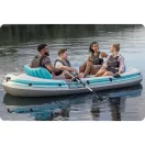 Felfújható gumicsónak, BESTWAY Hydro-Force Adventure X4, fehér, 315 x 165 cm (4 személyes), evezőkkel, pumpával, párnával, hordtáskával, javítótapasszal (65158)