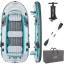 Felfújható gumicsónak, BESTWAY Hydro-Force Adventure Elite X5, fehér, 364 x 166 cm (5 személyes), evezőkkel, pumpával, hordtáskával, javítótapasszal (65159)