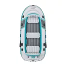 Felfújható gumicsónak, BESTWAY Hydro-Force Adventure Elite X5, fehér, 364 x 166 cm (5 személyes), evezőkkel, pumpával, hordtáskával, javítótapasszal (65159)