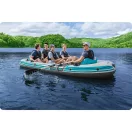 Felfújható gumicsónak, BESTWAY Hydro-Force Adventure Elite X5, fehér, 364 x 166 cm (5 személyes), evezőkkel, pumpával, hordtáskával, javítótapasszal (65159)
