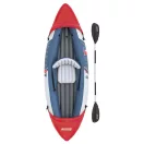 Felfújható kajak, BESTWAY Rapid X1, fehér/kék, 290 x 91 cm (1 személyes), PVC, evezővel, pumpával, hordtáskával, javítótapasszal, teherbírás: 120 kg (65176)