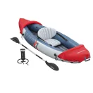 Felfújható kajak, BESTWAY Rapid X1, fehér/kék, 290 x 91 cm (1 személyes), PVC, evezővel, pumpával, hordtáskával, javítótapasszal, teherbírás: 120 kg (65176)