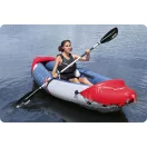 Felfújható kajak, BESTWAY Rapid X1, fehér/kék, 290 x 91 cm (1 személyes), PVC, evezővel, pumpával, hordtáskával, javítótapasszal, teherbírás: 120 kg (65176)