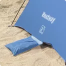 Strandsátor, BESTWAY Beach Ground 2, kék, 200 x 120 x 95 cm, UPF 80+ UV védelem, kétszemélyes, üvegszálas rudazat, poliészter, homokzsebek, hordtáskával (68105)