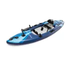Kajak, Intex Dakota Quest Professional Series, 320 x 79 x 20 cm, 1 személyes, evezővel, pumpával, összecsukható háttámlás üléssel, nagy stabilizátorral, 2 horgászbot-tartóval, telefontartóval, pohártartóval, hátizsákkal, 160 kg teherbírás (68245)