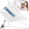 Vállfa szett, Massido MS-859, fehér, velúr bevonat, 44,5 × 15,5 cm, forgatható acél akasztó, 20 db-os szett