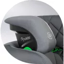 Autósülés, Nukido Louis, világosszürke, 15–36 kg / 100–150 cm, Isofix, i-Size (ECE R129), 12 fokozatú fejtámla, 2 fokozatú döntés, mosható huzat, oldalsó védelem