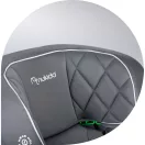 Autósülés, Nukido Louis, világosszürke, 15–36 kg / 100–150 cm, Isofix, i-Size (ECE R129), 12 fokozatú fejtámla, 2 fokozatú döntés, mosható huzat, oldalsó védelem