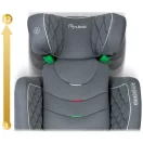 Autósülés, Nukido Louis, világosszürke, 15–36 kg / 100–150 cm, Isofix, i-Size (ECE R129), 12 fokozatú fejtámla, 2 fokozatú döntés, mosható huzat, oldalsó védelem