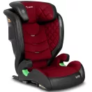Autósülés, Nukido Louis, piros, 15–36 kg / 100–150 cm, Isofix, i-Size (ECE R129), 12 fokozatú fejtámla, 2 fokozatú döntés, mosható huzat, oldalsó védelem