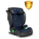 Autósülés, Nukido Louis, sötétkék, 15–36 kg / 100–150 cm, Isofix, i-Size (ECE R129), 12 fokozatú fejtámla, 2 fokozatú döntés, mosható huzat, oldalsó védelem