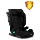 Autósülés, Nukido Louis Soft, fekete, 15–36 kg / 100–150 cm, Isofix, i-Size (ECE R129), 12 fokozatú fejtámla, 2 fokozatú döntés, mosható huzat, oldalsó védelem