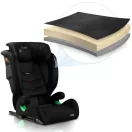 Autósülés, Nukido Louis Soft, fekete, 15–36 kg / 100–150 cm, Isofix, i-Size (ECE R129), 12 fokozatú fejtámla, 2 fokozatú döntés, mosható huzat, oldalsó védelem