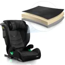 Autósülés, Nukido Louis Soft, sötétszürke, 15–36 kg / 100–150 cm, Isofix, i-Size (ECE R129), 12 fokozatú fejtámla, 2 fokozatú döntés, mosható huzat, oldalsó védelem
