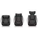 Autósülés, Nukido Louis Soft, sötétszürke, 15–36 kg / 100–150 cm, Isofix, i-Size (ECE R129), 12 fokozatú fejtámla, 2 fokozatú döntés, mosható huzat, oldalsó védelem