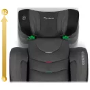 Autósülés, Nukido Louis Soft, sötétszürke, 15–36 kg / 100–150 cm, Isofix, i-Size (ECE R129), 12 fokozatú fejtámla, 2 fokozatú döntés, mosható huzat, oldalsó védelem