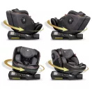 Autósülés, Nukido Prestige Line, szürke, 0–36 kg / 40-150 cm, Isofix, i-Size (ECE R129), 12 fokozatú fejtámla, 5 fokozatú döntés, csecsemőbetét, 360°-ban fordítható