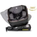 Autósülés, Nukido Prestige Line, szürke, 0–36 kg / 40-150 cm, Isofix, i-Size (ECE R129), 12 fokozatú fejtámla, 5 fokozatú döntés, csecsemőbetét, 360°-ban fordítható