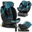 Autósülés, Nukido Prestige Line, kék, 0–36 kg / 40-150 cm, Isofix, i-Size (ECE R129), 12 fokozatú fejtámla, 5 fokozatú döntés, csecsemőbetét, 360°-ban fordítható