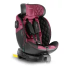 Autósülés, Nukido Prestige Line, rózsaszín, 0–36 kg / 40-150 cm, Isofix, i-Size (ECE R129), 12 fokozatú fejtámla, 5 fokozatú döntés, csecsemőbetét, 360°-ban forgatható
