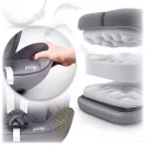 Autósülés, Nukido Prestige Line, világosszürke, 0–36 kg / 40-150 cm, Isofix, i-Size (ECE R129), 12 fokozatú fejtámla, 5 fokozatú döntés, csecsemőbetét, 360°-ban forgatható