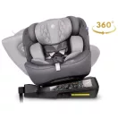 Autósülés, Nukido Prestige Line, világosszürke, 0–36 kg / 40-150 cm, Isofix, i-Size (ECE R129), 12 fokozatú fejtámla, 5 fokozatú döntés, csecsemőbetét, 360°-ban forgatható