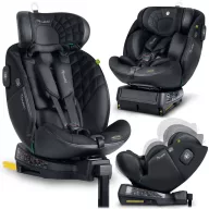   Autósülés, Nukido Aero Line, fekete, 0-36 kg / 40–150 cm, Isofix, i-Size (ECE R129) 360°-ban forgatható, SIP oldalsó ütközésvédelem, 5 pontos övrendszer