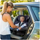 Autósülés, Nukido Aero Line, fekete/sötétkék, 0-36 kg / 40–150 cm, Isofix, i-Size (ECE R129) 360°-ban forgatható, SIP oldalsó ütközésvédelem, 5 pontos övrendszer