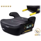 Autós ülésmagasító, Nukido Louis 710201, sötétszürke, 22–36 kg / 125-150 cm, Isofix, i-Size (ECE R129), mosható huzat, 3 pontos rögzítés