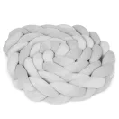 Rácsvédő kiságyba, Ricokids, szürke, 300 x 11,5 cm, antiallergén, mosható, puha tapintású