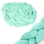 Rácsvédő kiságyba, Ricokids, zöld, 300 x 11,5 cm, kék-szürke, antiallergén, mosható, puha tapintású