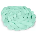 Rácsvédő kiságyba, Ricokids, zöld, 300 x 11,5 cm, kék-szürke, antiallergén, mosható, puha tapintású