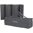 Utazó gyerekágy, Ricokids RK-241, antracit, 125 x 65 cm, magasság: 78 cm, levehető oldalsó bejárat, 2 fékezhető kerék, összecsukható, matraccal, pelenkázóasztallal, napellenzővel, teherbírás: 15 kg