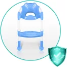 Gyerek WC-ülőke, Ricokids 729100, kék/fehér, koala mintás, magasság: 61–70 cm, összecsukható, levehető létrával, csúszásgátló lábakkal, teherbírás: 50 kg