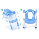 Gyerek WC-ülőke, Ricokids 729100, kék/fehér, koala mintás, magasság: 61–70 cm, összecsukható, levehető létrával, csúszásgátló lábakkal, teherbírás: 50 kg