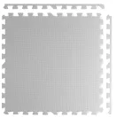 Játszószőnyeg, Ricokids 738200, fehér/szürke, 120 x 120 cm, 4 db-os kirakós szett, összeilleszthető elemek, vastagság: 1 cm, EVA hab