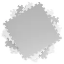 Játszószőnyeg, Ricokids 738200, fehér/szürke, 120 x 120 cm, 4 db-os kirakós szett, összeilleszthető elemek, vastagság: 1 cm, EVA hab