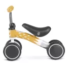 Négykerekű futóbicikli, Nukido NK-600, sárga, EVA habkerekek 14 cm, acél váz, ülésmagasság: 27 cm, puha ülés, gumírozott markolat