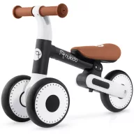   Háromkerekű futóbicikli, Nukido NK-603, fekete, EVA habkerekek 15 cm, állítható ülésmagasság 25-28 cm, kormányfordulás határoló, 12 hónapos kortól (TE760300)