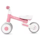 Háromkerekű futóbicikli, Nukido NK-603, rózsaszín, EVA habkerekek 15 cm, állítható ülésmagasság 25–28 cm, kormányfordulás határoló, 12 hónapos kortól