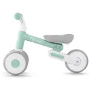 Háromkerekű futóbicikli, Nukido NK-603, türkiz, EVA habkerekek 15 cm, állítható ülésmagasság 25–28 cm, kormányfordulás határoló, 12 hónapos kortól