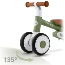 Háromkerekű futóbicikli, Nukido NK-603, zöld, EVA habkerekek 15 cm, állítható ülésmagasság 25-28 cm, kormányfordulás határoló, 12 hónapos kortól (TE760305)
