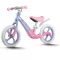 Kétkerekű futóbicikli, Ricokids Funnu, lila, magnézium váz, EVA habkerekek 29 cm, állítható ülésmagasság 35-42 cm, gumírozott markolatok ütközőkkel, könnyű (TE760502)