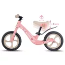 Kétkerekű futóbicikli, Ricokids Funnu, rózsaszín, magnézium váz, EVA habkerekek 29 cm, állítható ülésmagasság 35-42 cm, gumírozott markolatok ütközőkkel, könnyű (TE760503)